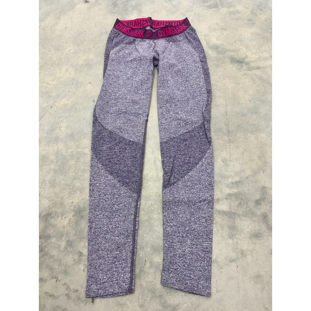 Gymshark Flex High Waist Leggings Women XS 11" Waist Purple Seamless Workout Gym